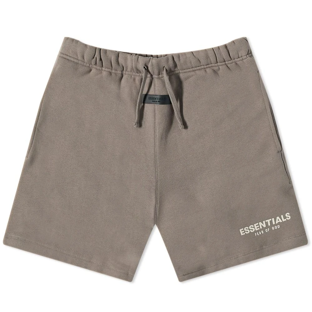 商品Essentials|Fear of God ESSENTIALS Kids Logo Sweat Short - Desert Taupe,价格¥357,第1张图片