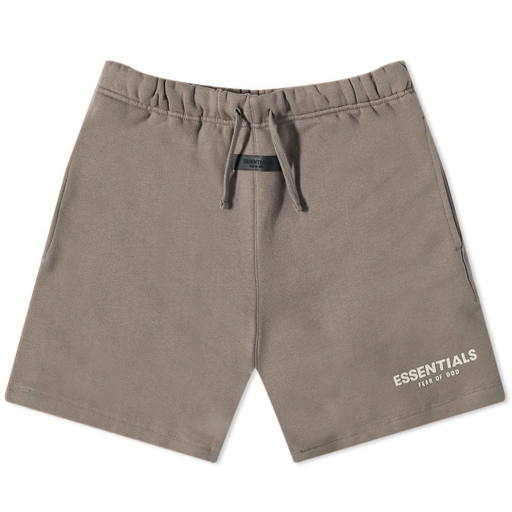 商品Essentials|Fear of God ESSENTIALS Kids Logo Sweat Short - Desert Taupe,价格¥409,第1张图片