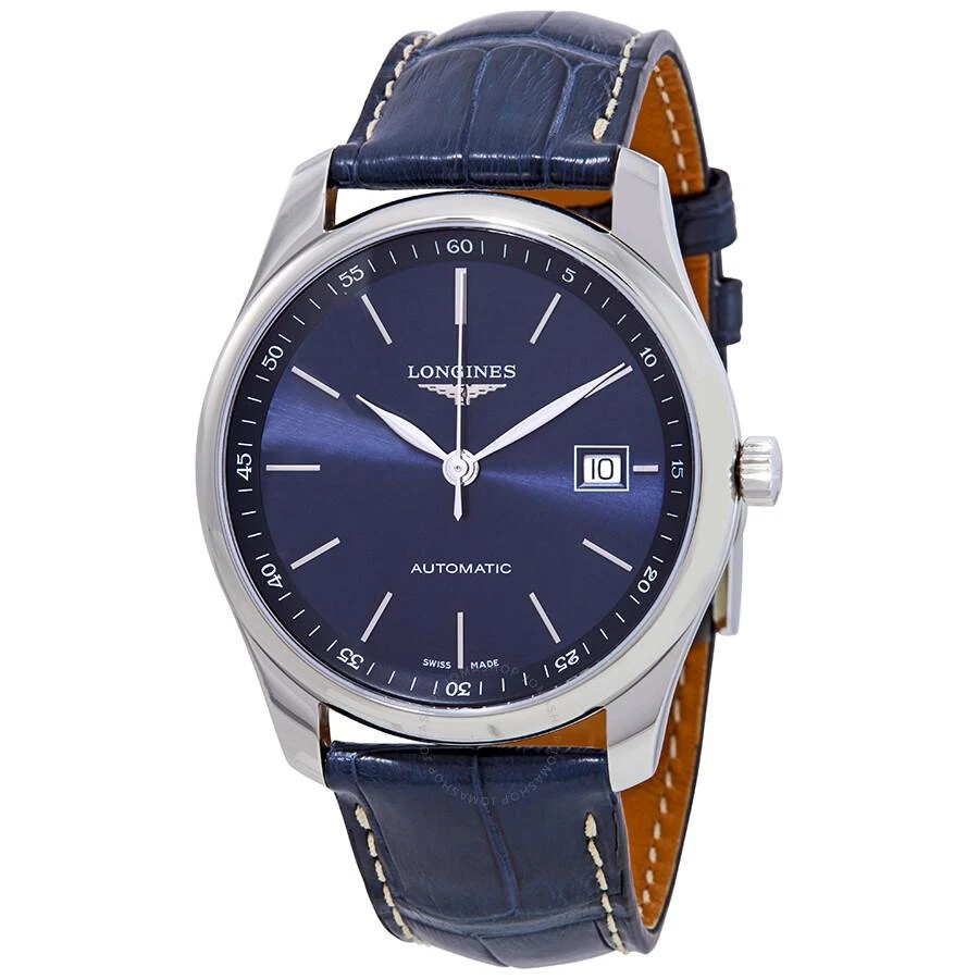 商品Longines|Master Automatic Blue Dial Blue Leather Men's Watch L27934920,价格¥11617,第1张图片