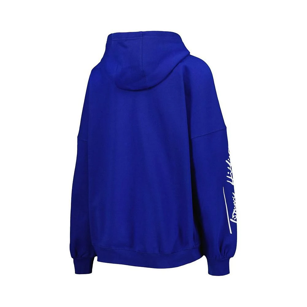 商品Tommy Hilfiger|Women's Royal Indianapolis Colts Becca Drop Shoulder Pullover Hoodie,价格¥505,第3张图片详细描述