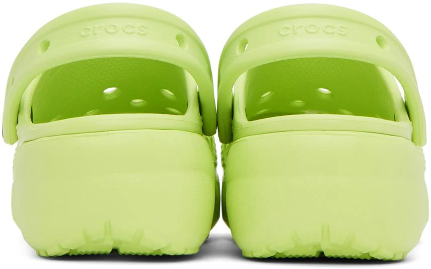 商品Crocs|Green Classic Platform Clog,价格¥121,第2张图片详细描述