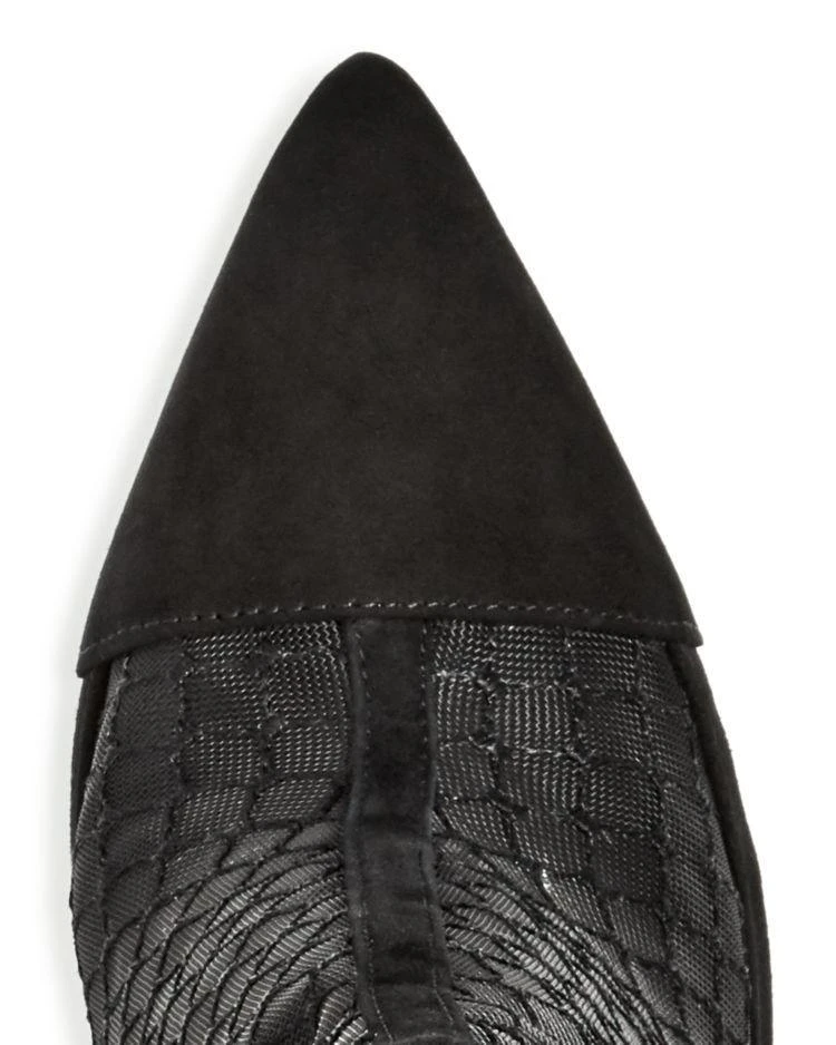 商品KENDALL and KYLIE|Women's Haven Embroidered Mesh & Suede High Block Heel Booties - 100% Exclusive,价格¥1370,第3张图片详细描述