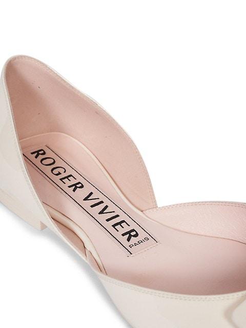 Patent Leather D'Orsay Ballerina Flats商品第7张图片规格展示