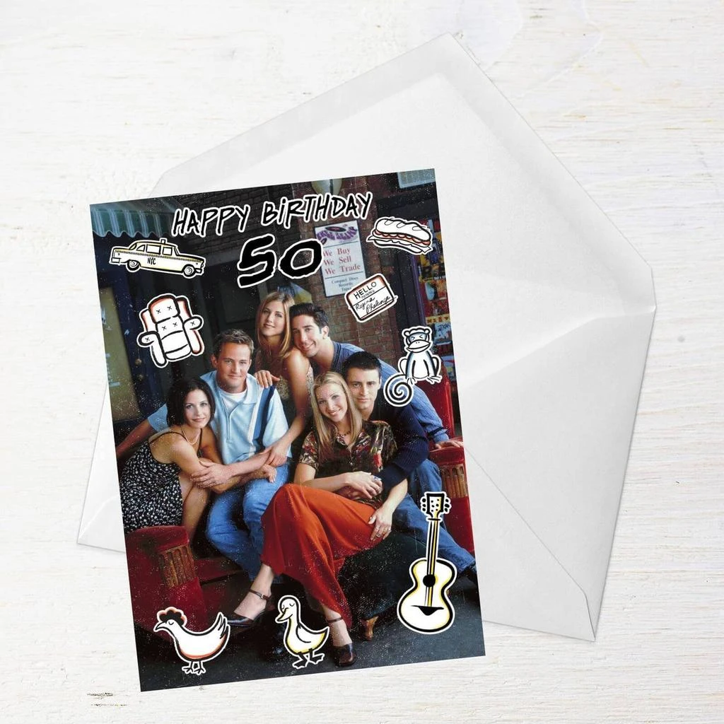 商品Original Hero|Friends Birthday 50th Greetings Card,价格¥34,第2张图片详细描述