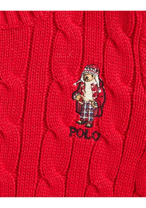 商品Ralph Lauren|Lauren Childrenswear Baby Boys Polo Bear Cable Knit Cotton Sweater,价格¥313,第3张图片详细描述