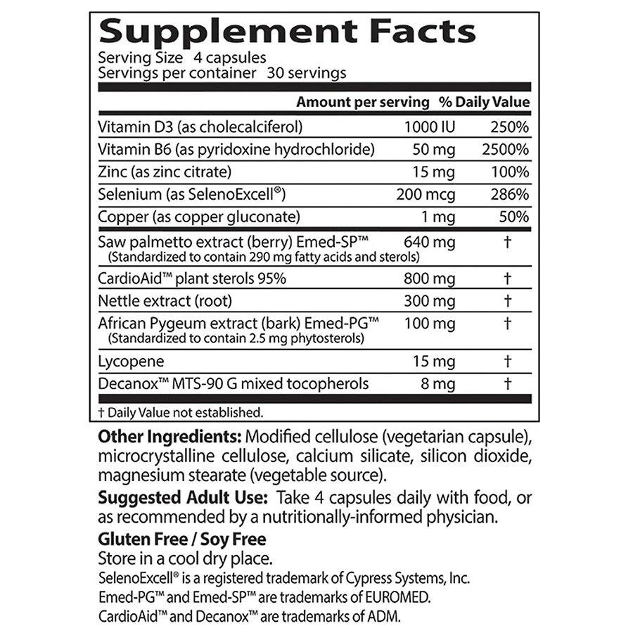 商品Doctor's Best|Comprehensive Prostate Formula,价格¥164,第3张图片详细描述