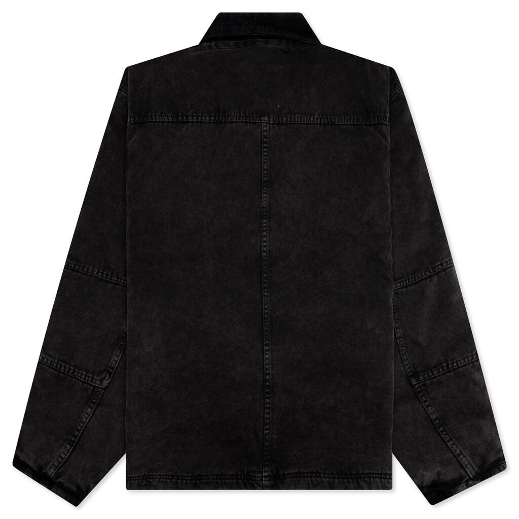 Stussy Washed Canvas Shop Jacket - Black商品第2张图片规格展示