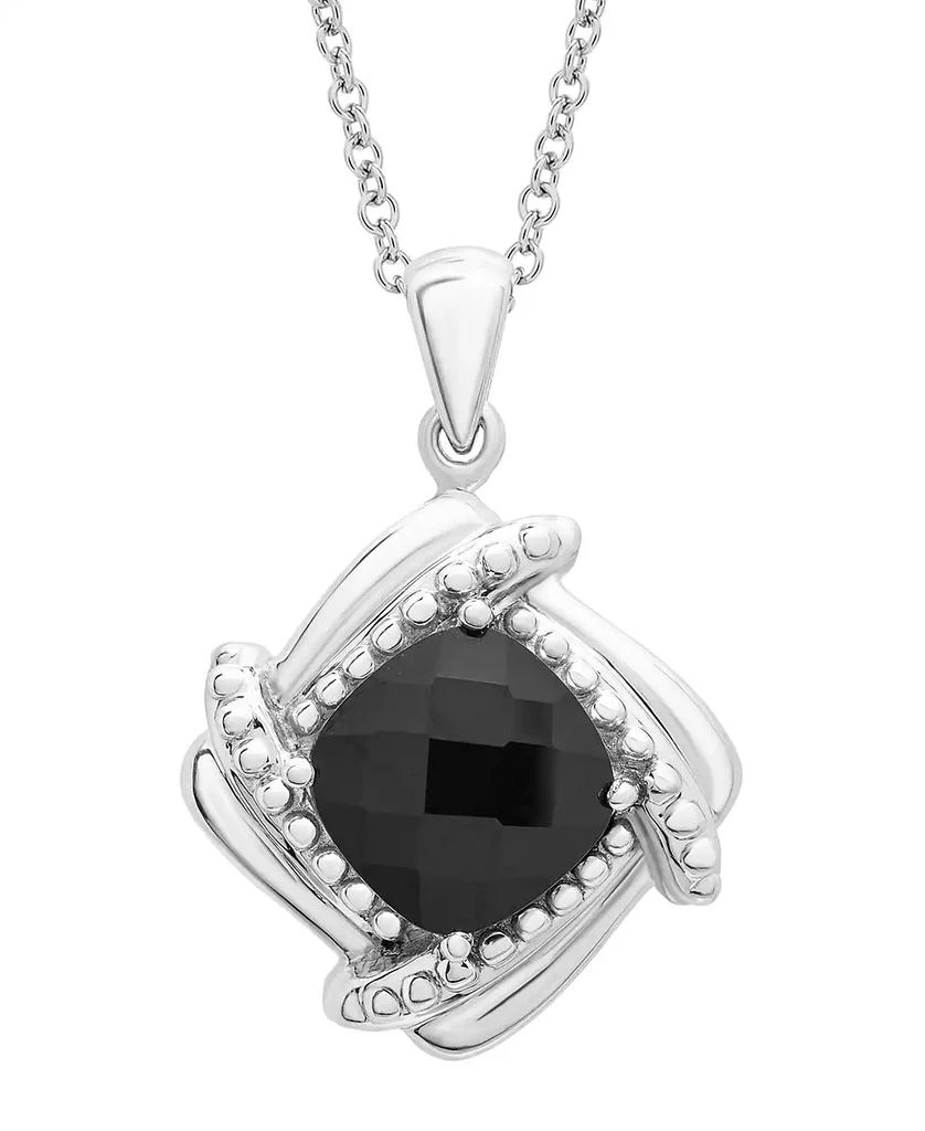 商品Macy's|Onyx Box Set (Pendant, Earrings & Ring) in Sterling Silver,价格¥842,第5张图片详细描述