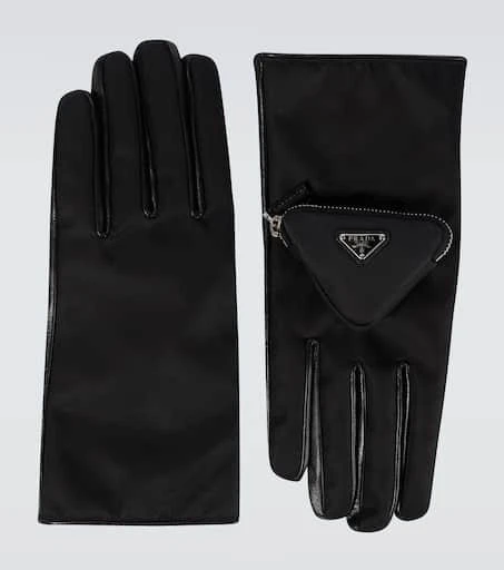 商品Prada|尼龙皮革手套,价格¥9910,第1张图片