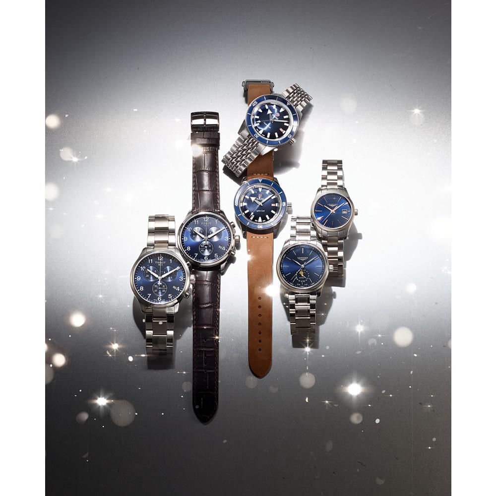 Women’s Swiss Conquest Classic Stainless Steel Bracelet Watch 34mm商品第2张图片规格展示