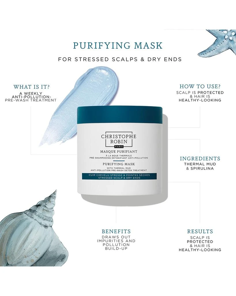 商品Christophe Robin|Puriyfing Pre-Shampoo Mud Mask,价格¥407,第3张图片详细描述
