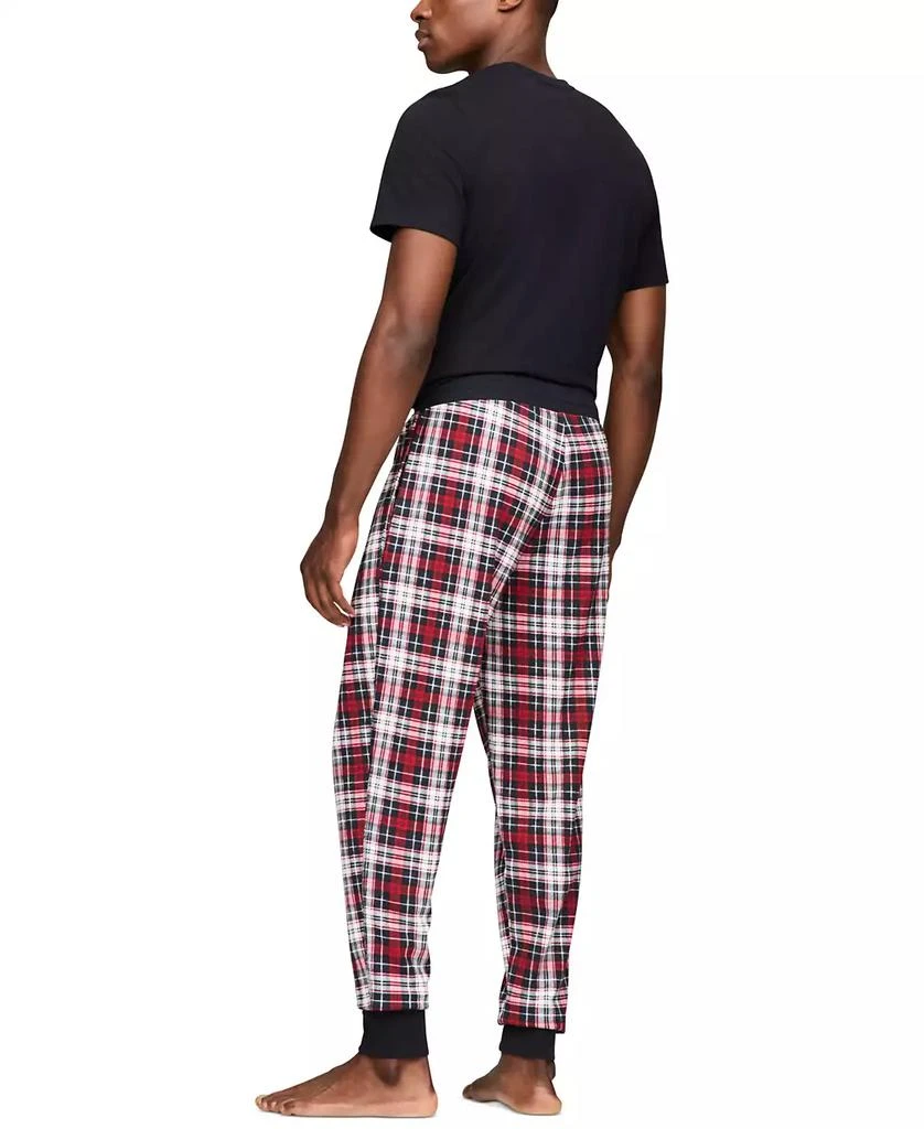 商品Tommy Hilfiger|Men's Plaid Waffle-Knit Jogger Pajama Pants,价格¥165,第2张图片详细描述