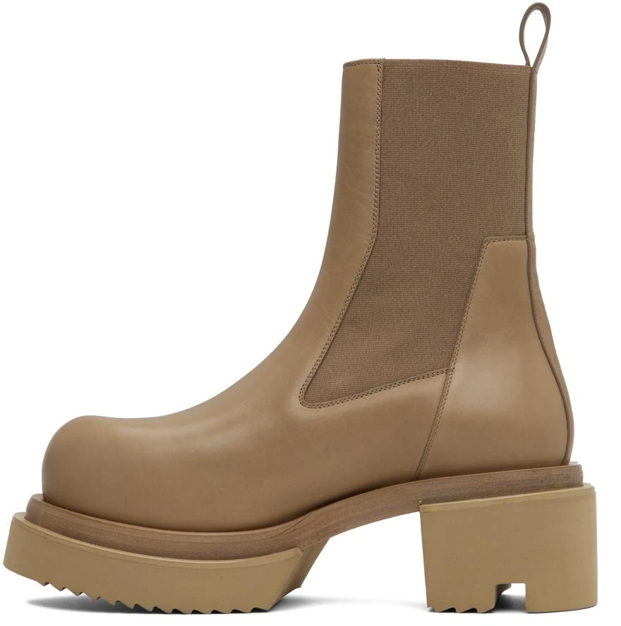 商品Rick Owens|Taupe Beatle Bogun Chelsea Boots,价格¥4994,第3张图片详细描述