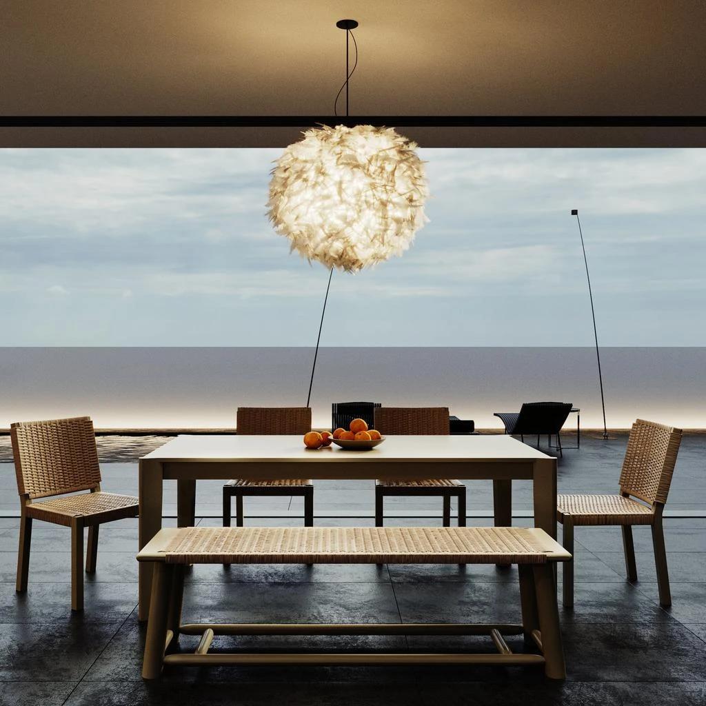 商品Streamdale Furniture|Streamdale Farmhouse Extendable Dining Set - Walnut & Champagne,价格¥9531,第2张图片详细描述