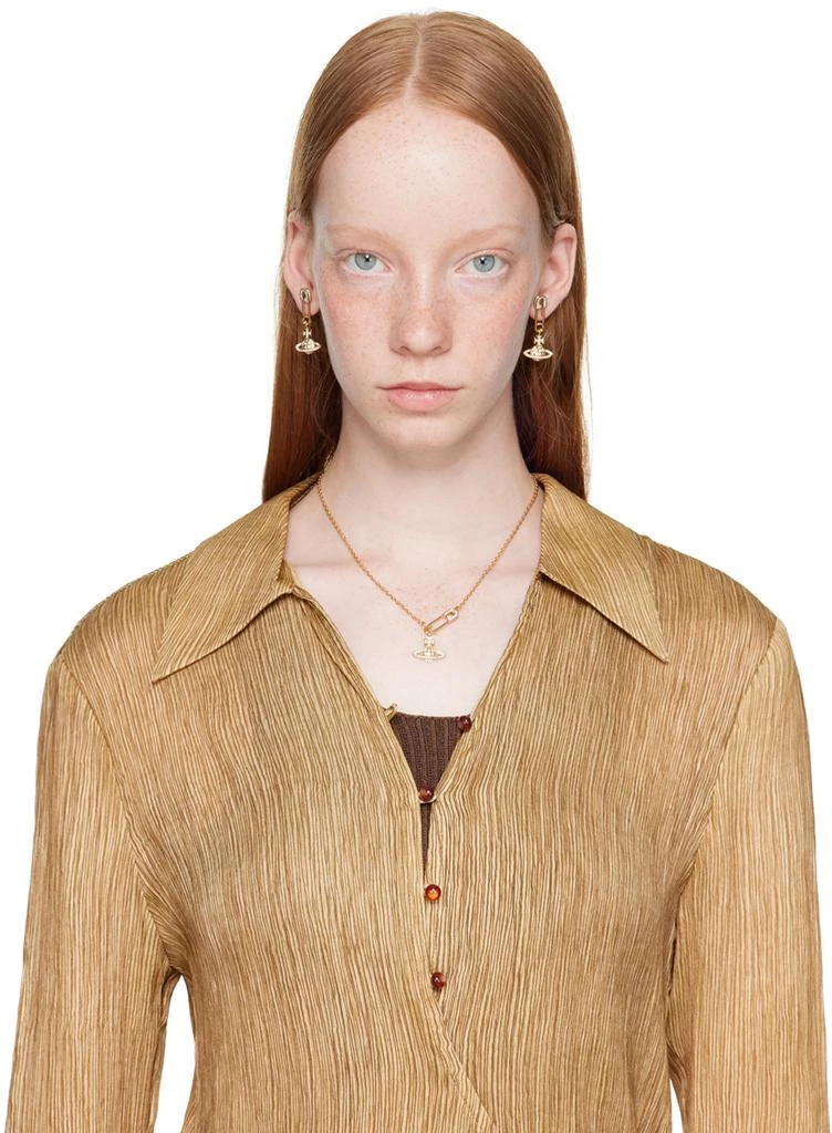 商品Vivienne Westwood|Gold Lucrece Earrings,价格¥1651,第2张图片详细描述