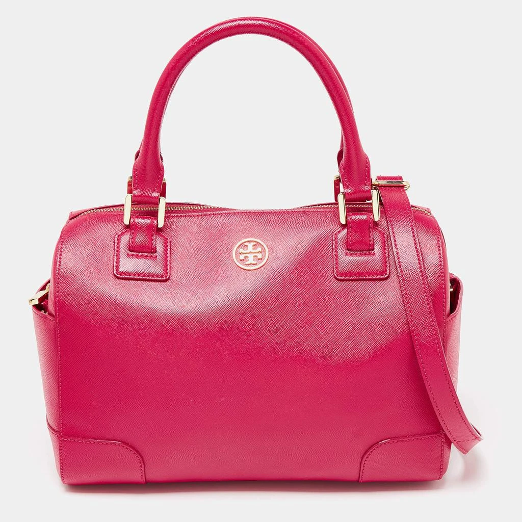 商品[二手商品] Tory Burch|Tory Burch Fuchsia Leather Robinson Dome Satchel,价格¥1069,第1张图片