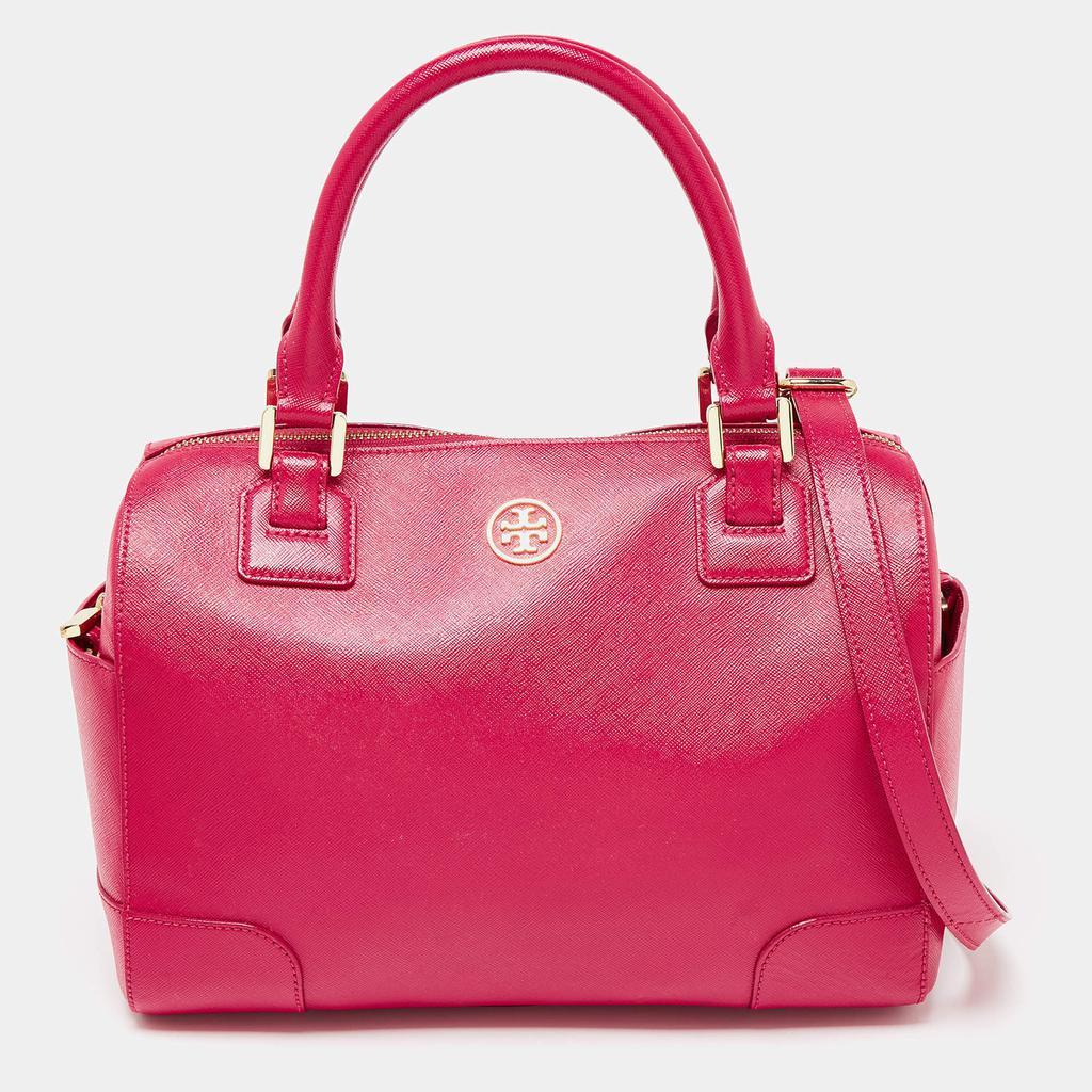 商品[二手商品] Tory Burch|Tory Burch Fuchsia Leather Robinson Dome Satchel,价格¥2653,第1张图片