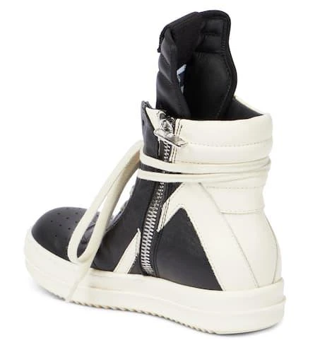 商品Rick Owens|Geobasket皮革高帮运动鞋,价格¥5377,第3张图片详细描述