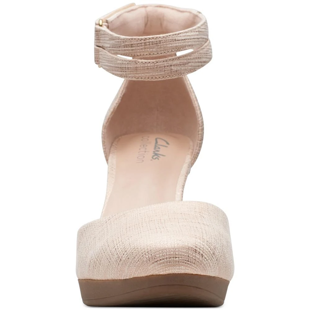 商品Clarks|Women's Ambyr Skip Ankle-Strap Platform Pumps,价格¥297,第3张图片详细描述