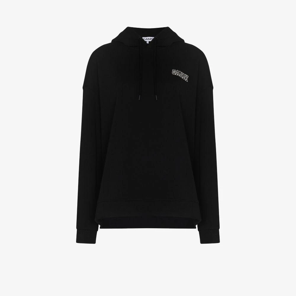 商品Ganni|GANNI - Logo Organic Cotton Hoodie,价格¥1263,第1张图片