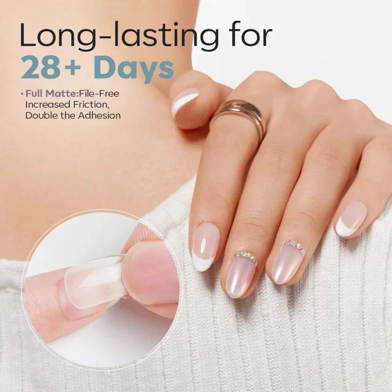 商品[国内直发] MODELONES|Short Almond - Frosted Nail Tips,价格¥96,第3张图片详细描述