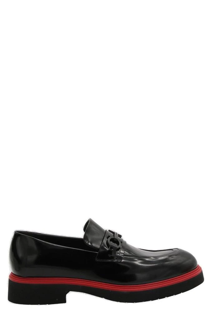 商品Salvatore Ferragamo|Salvatore Ferragamo Gancini-Ornament Slip-On Mocassins,价格¥4569,第1张图片