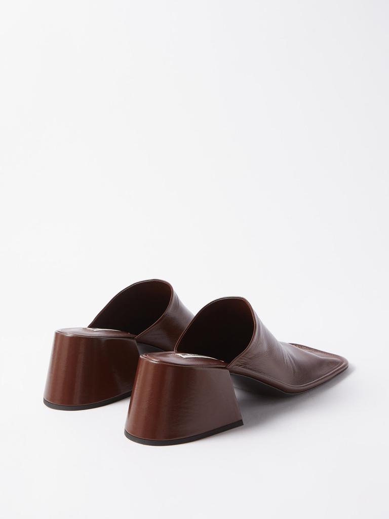 Nikki square-toe leather mules商品第4张图片规格展示