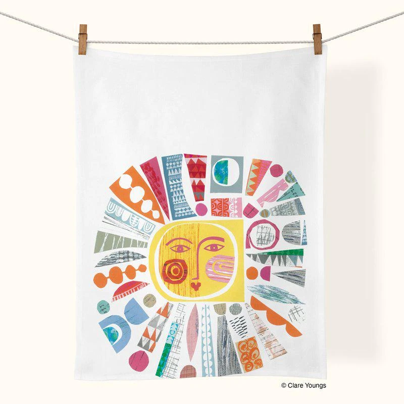 商品Werkshoppe|Mid Century Sun | Cotton Tea Towel,价格¥75,第1张图片