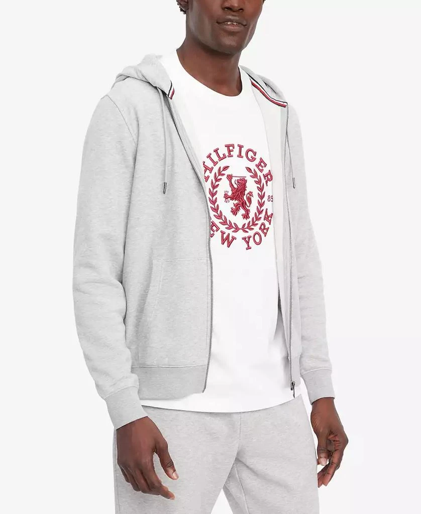 商品Tommy Hilfiger|Men's Long Sleeve Zip-Front Flag Logo Hoodie,价格¥678,第1张图片