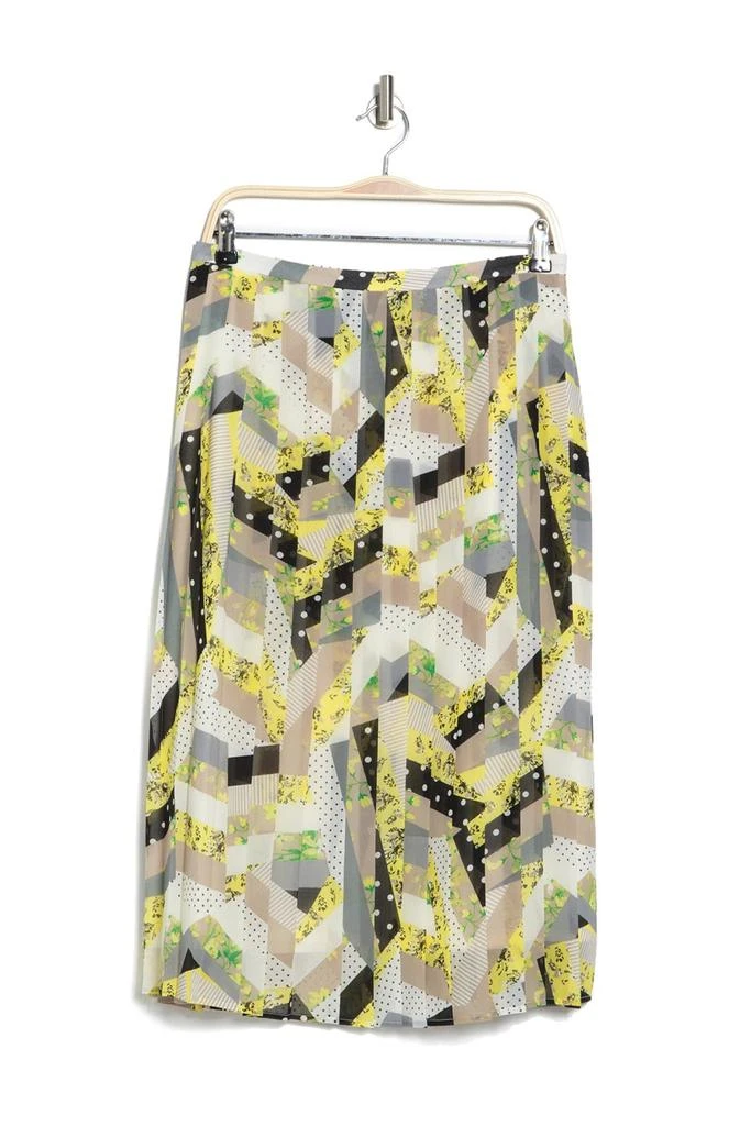 商品Calvin Klein|Pleated Mixed Print Midi Skirt,价格¥85,第3张图片详细描述