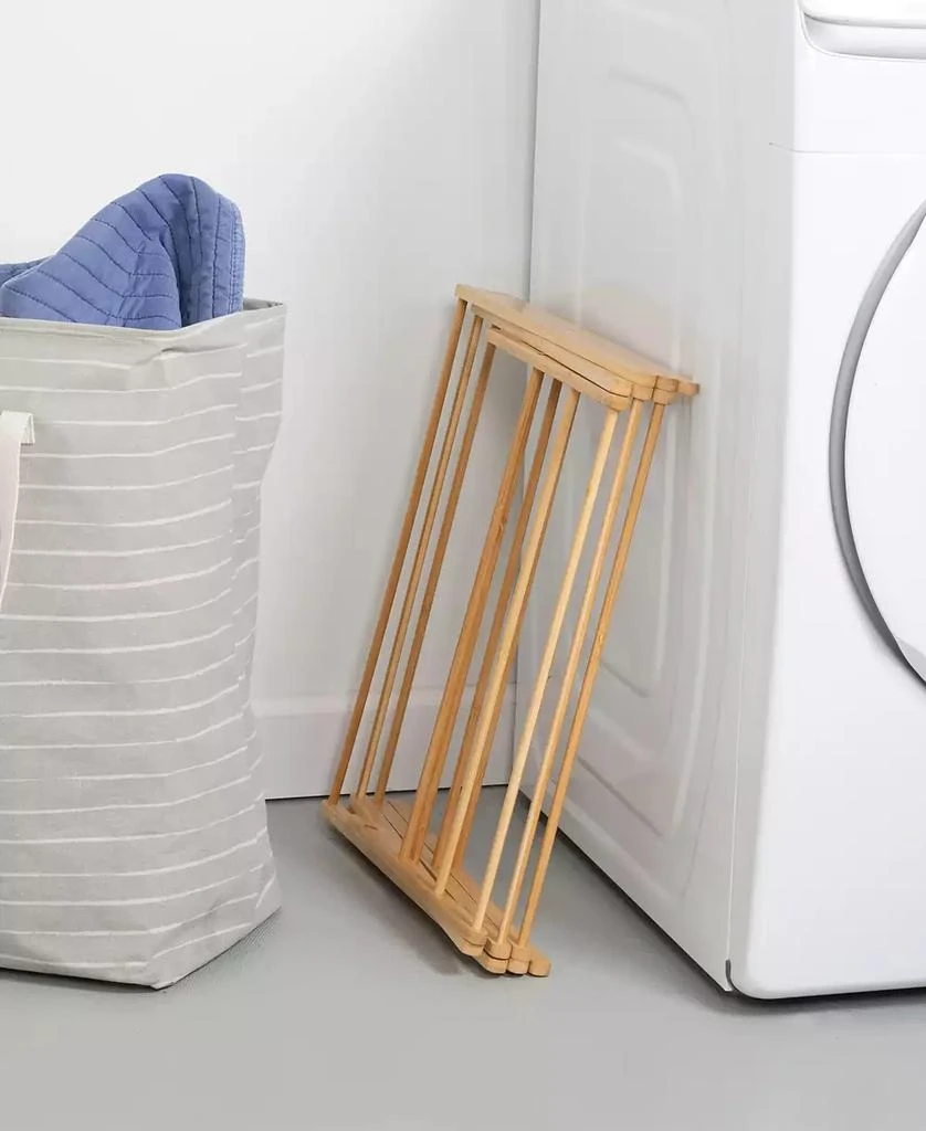 商品Honey Can Do|Compact and Collapsible Bamboo Clothes Drying Rack,价格¥172,第3张图片详细描述