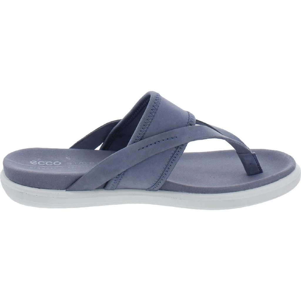 商品ECCO|ECCO Womens Simpil Leather Flat Flip-Flops,价格¥238,第2张图片详细描述