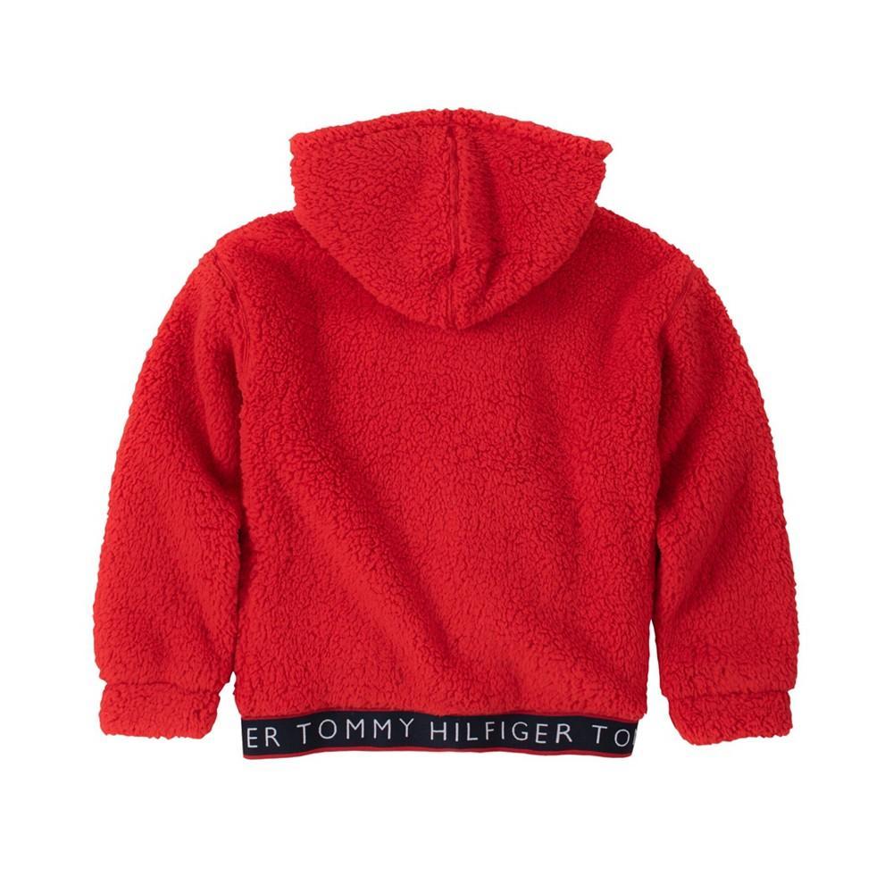 商品Tommy Hilfiger|Big Girls Sherpa Zip-Up Hooded Sweatshirt,价格¥228,第4张图片详细描述