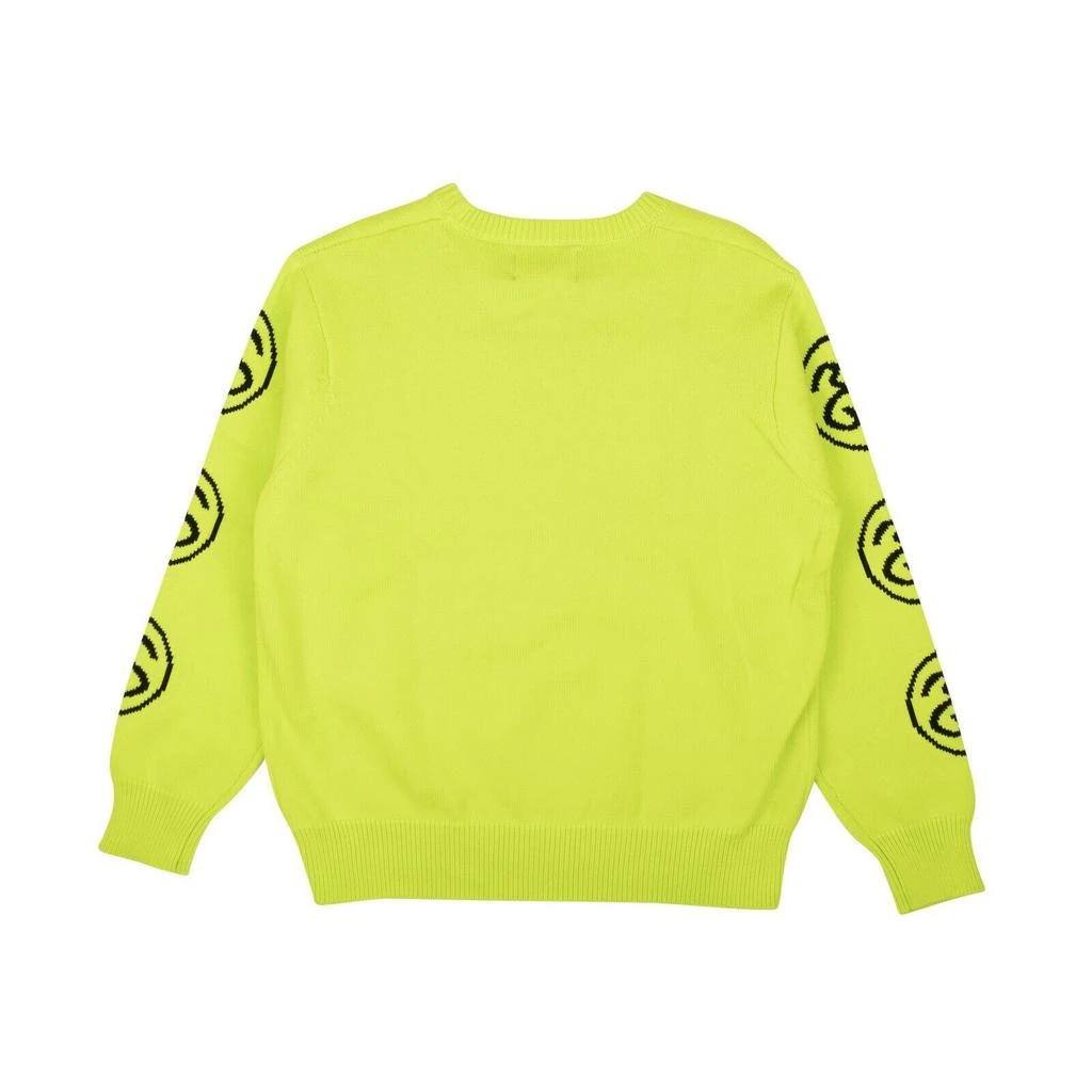 商品STUSSY|Lime Green Cotton SS-Link Crewneck Sweater,价格¥913,第4张图片详细描述