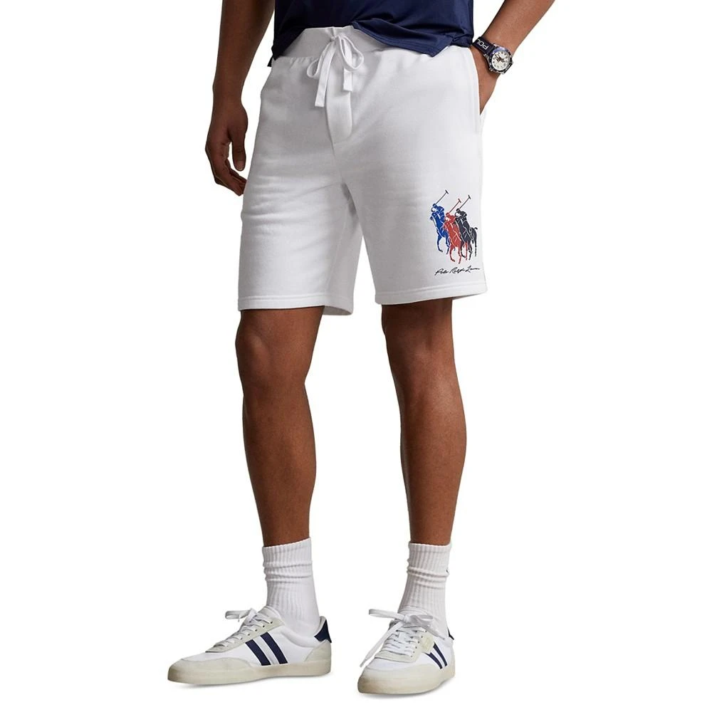 商品Ralph Lauren|Men's 8-1/2-Inch Triple Pony Fleece Shorts,价格¥331,第1张图片