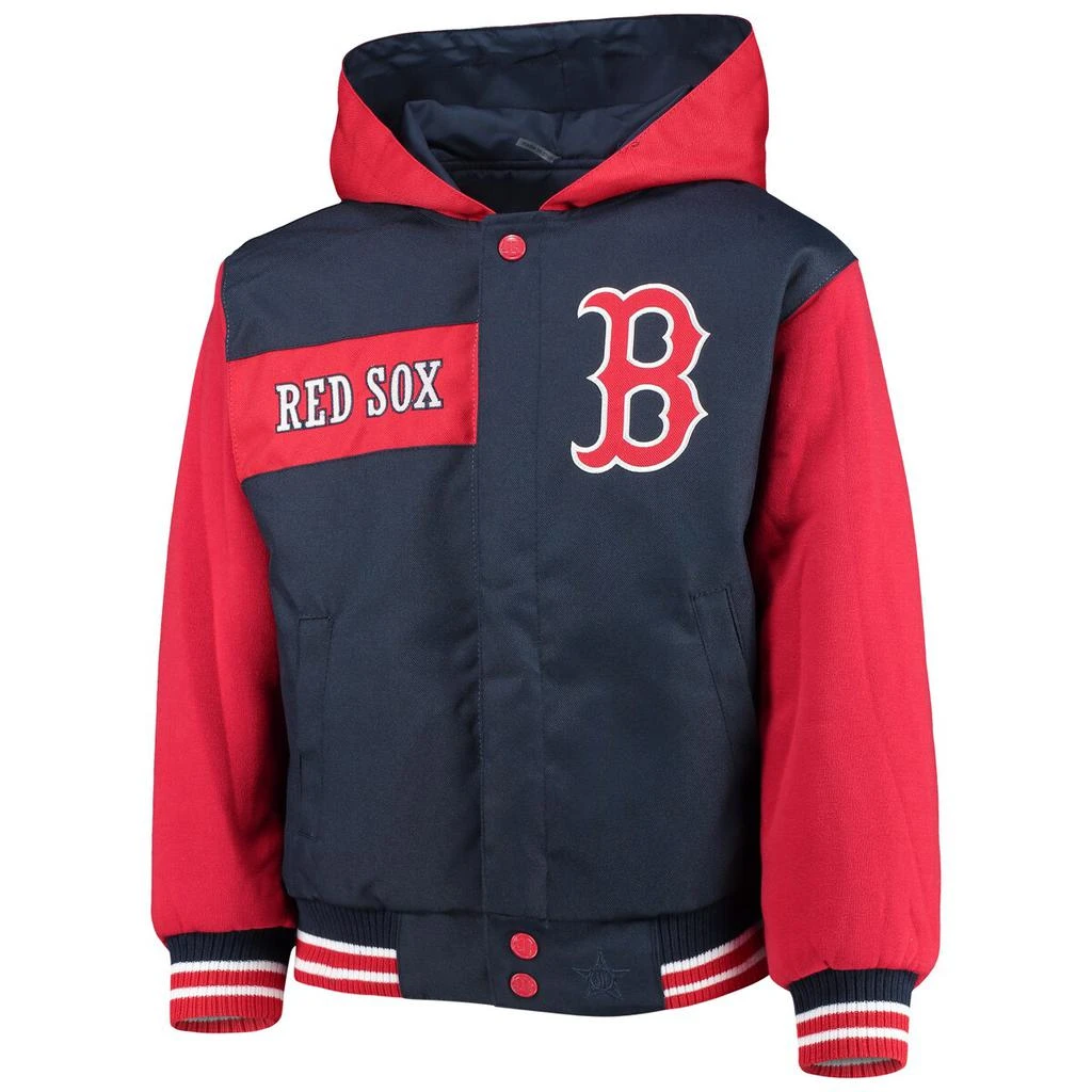 商品JH Design|JH Design Red Sox Reversible Hoodie Full-Snap Jacket - Boys' Grade School,价格¥770,第1张图片