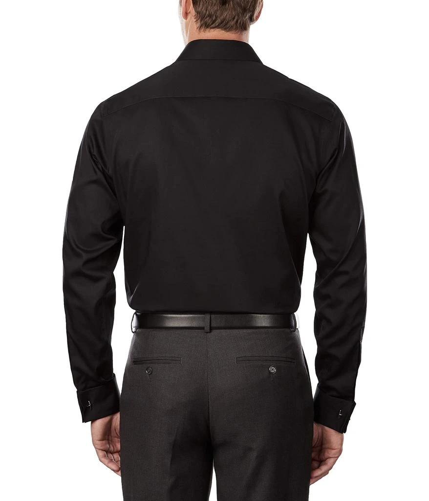 商品Calvin Klein|Men's Dress Shirt Regular Fit Non Iron Herringbone French Cuff,价格¥325,第2张图片详细描述