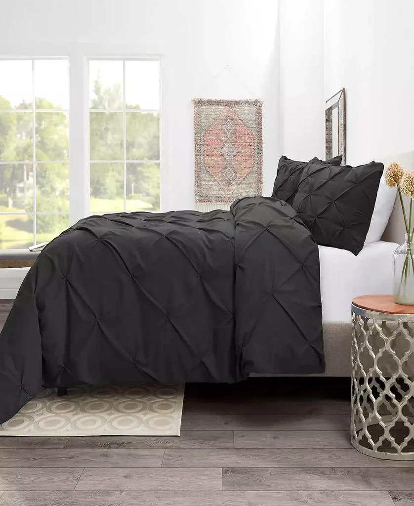 商品Nestl|Pinch Pleat 3-Pc. Duvet Cover Set,价格¥261,第3张图片详细描述