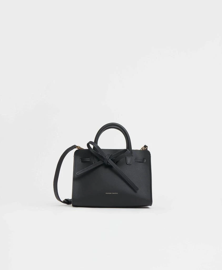 商品Mansur Gavriel|Mini Mini Sun Bag - Black/Royal,价格¥2725,第1张图片