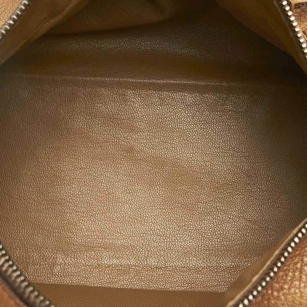 商品[二手商品] Prada|Prada Brown/Beige Vitello Daino Boston Bag,价格¥3008,第5张图片详细描述