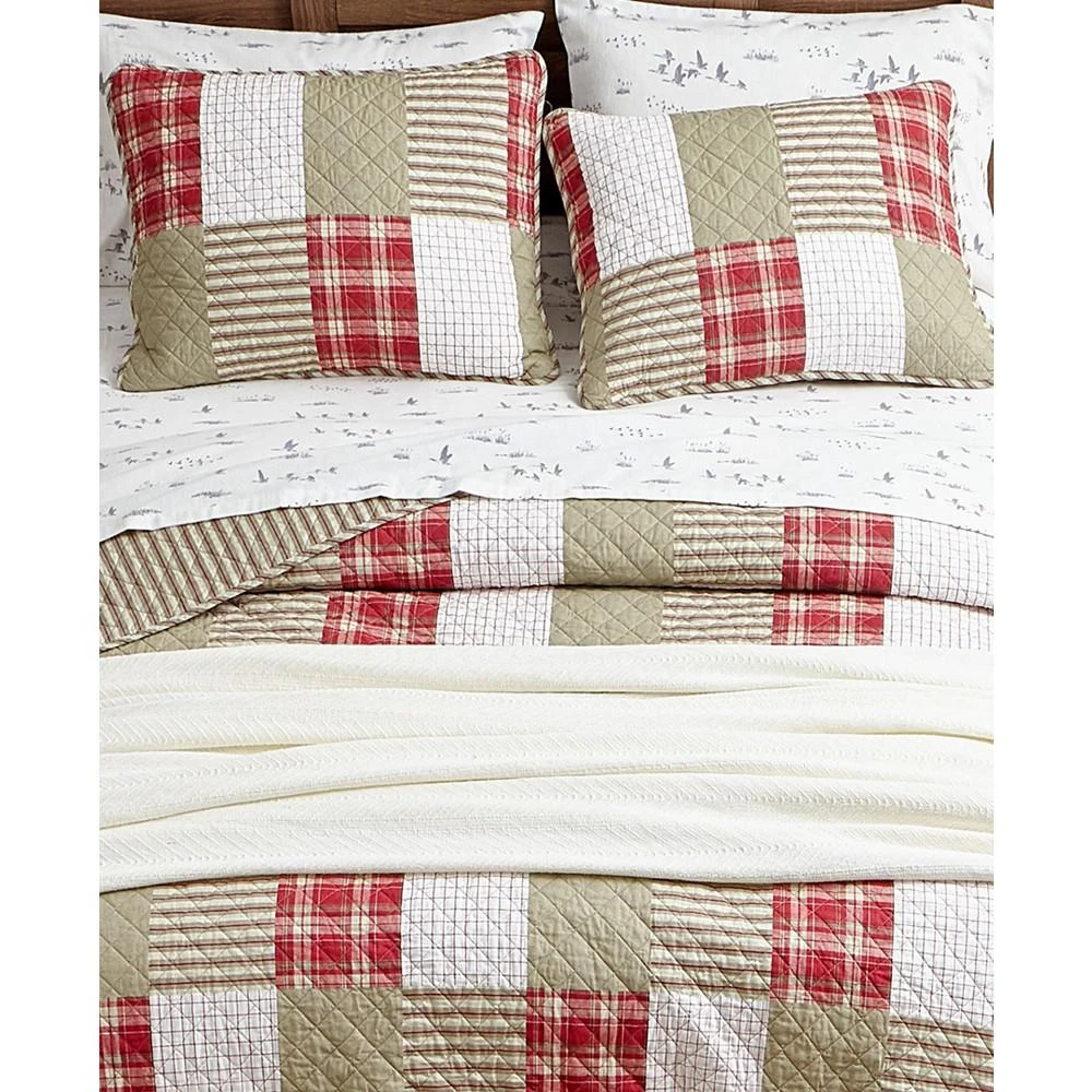 商品Eddie Bauer|Camano Island Plaid Quilt Set, King, 3 Piece,价格¥1307,第4张图片详细描述