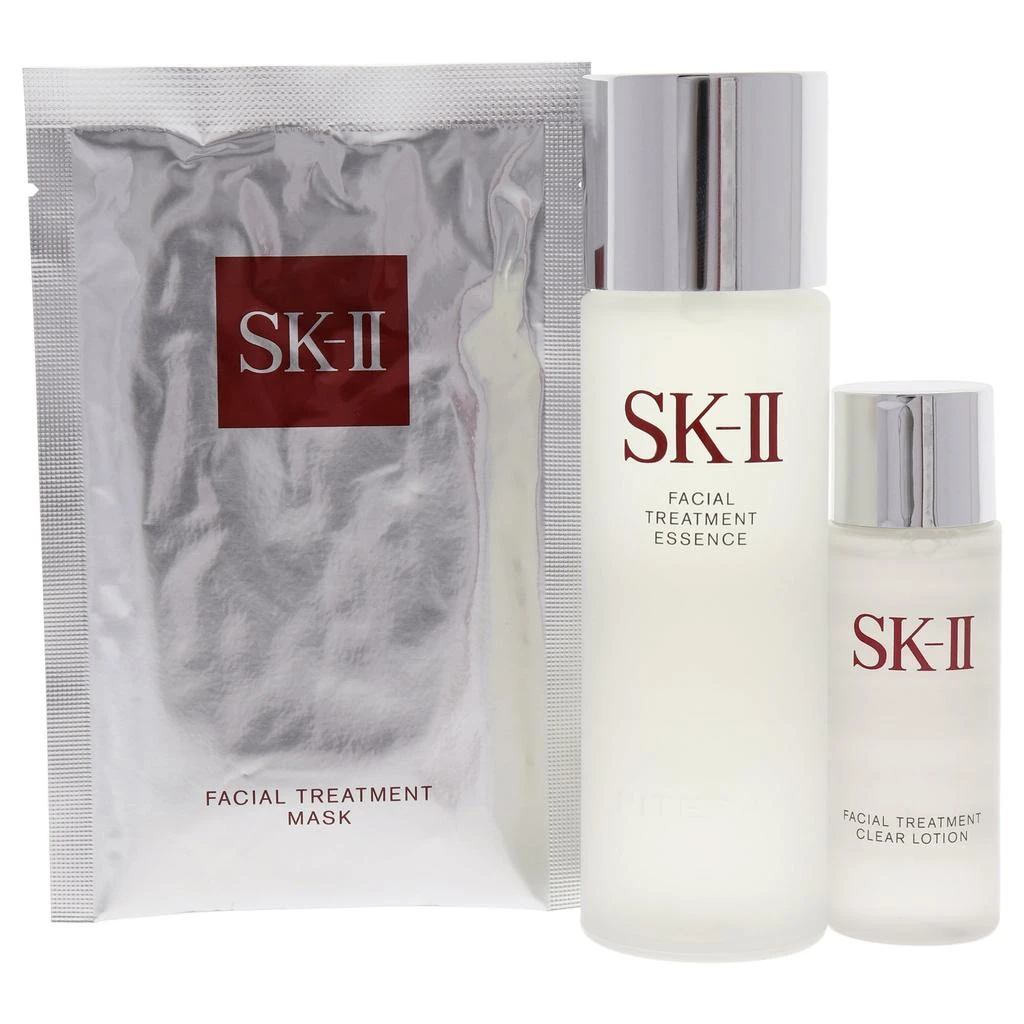 商品SK-II|Pitera First Experience Kit by SK-II for Unisex - 3 Pc 2.5oz Facial Treatment Essence , 1oz Facial Treatment Clear Lotion, 1Pc Facial Treatment Mask,价格¥661,第2张图片详细描述