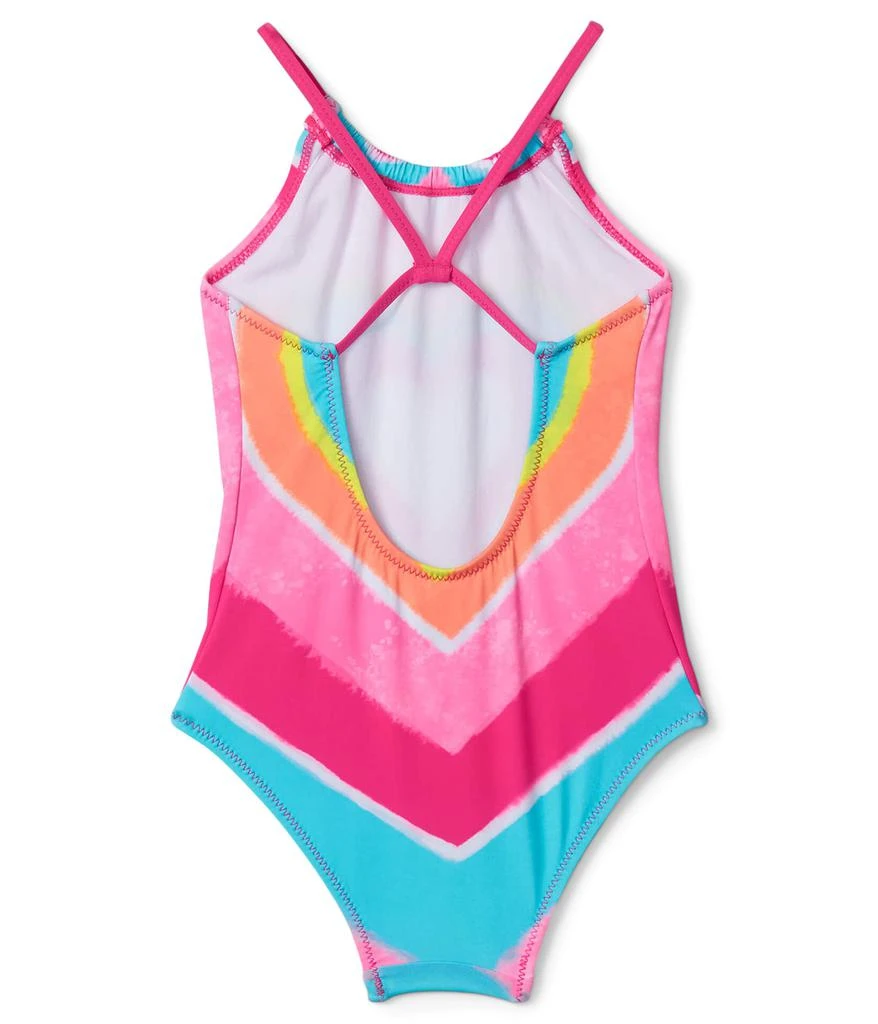 商品Hatley|Psychodelic Heart Gather Front Swimsuit (Toddler/Little Kids/Big Kids),价格¥246,第2张图片详细描述