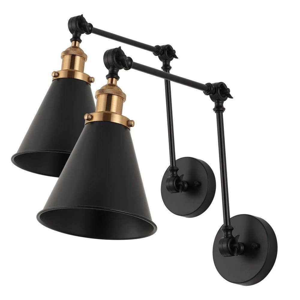 Rover 7" Adjustable Classic Glam Arm Metal LED Wall Sconce  (Set of 2) 商品