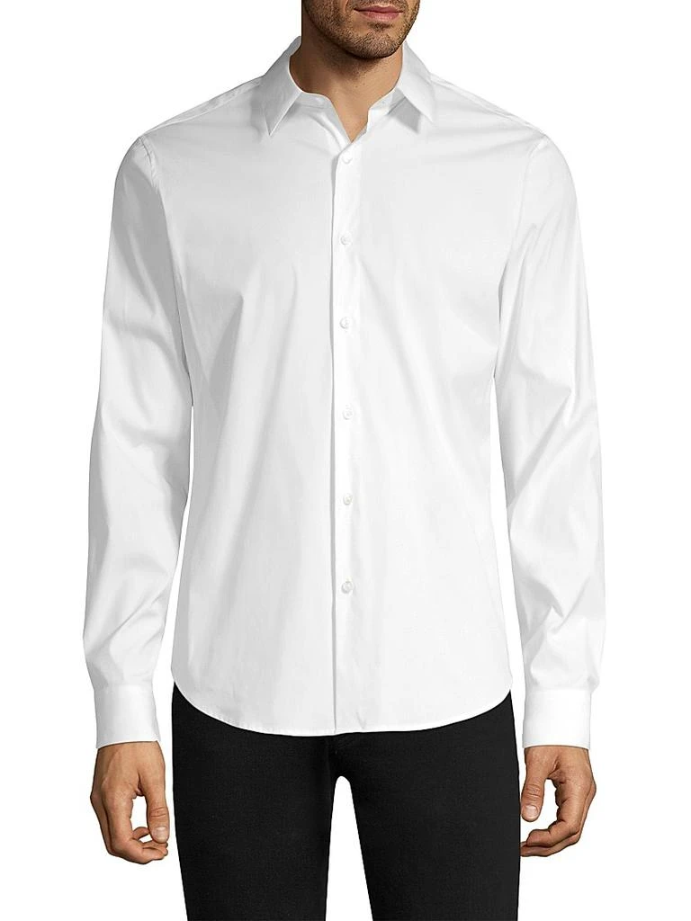 商品Theory|Sylvain Wealth Poplin Long-Sleeve Shirt,价格¥1665,第3张图片详细描述