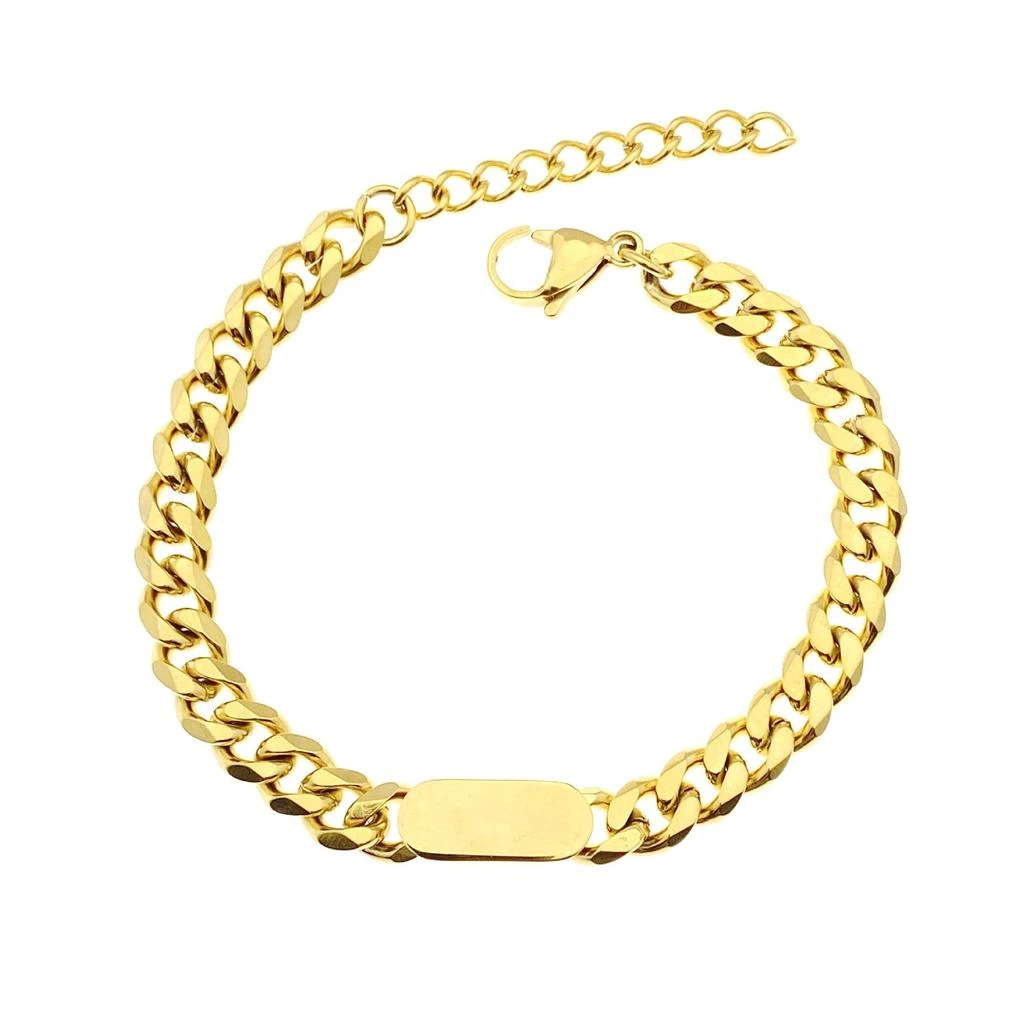 商品Liv Oliver|18k Gold Link Bar Bracelet,价格¥1275,第1张图片