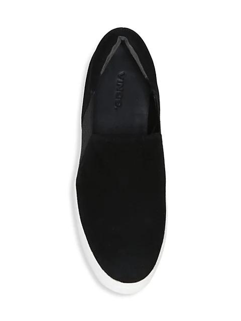 商品Vince|Warren Slip-On Platform Suede Sneakers,价格¥1655,第7张图片详细描述