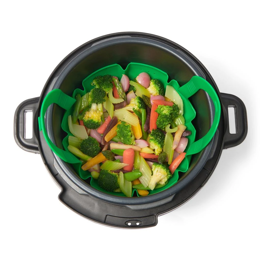 商品Cuisipro|Silicone Vegetable Steamer, Green,价格¥135,第4张图片详细描述