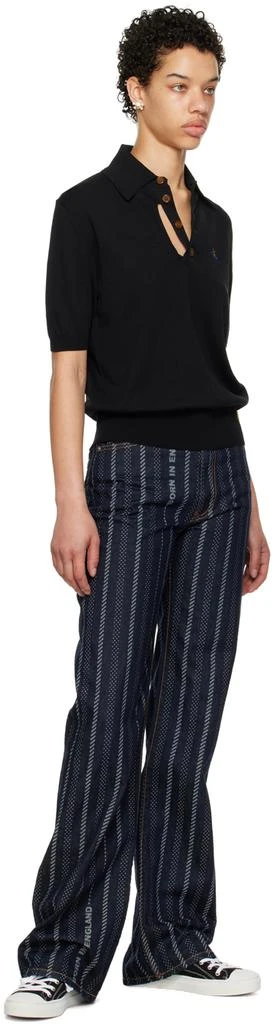 商品Vivienne Westwood|黑色刺绣 Polo 衫,价格¥3718,第4张图片详细描述