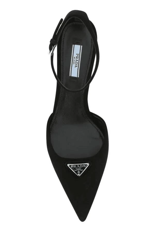 商品Prada|PRADA heeled shoes in black suede,价格¥6221,第4张图片详细描述